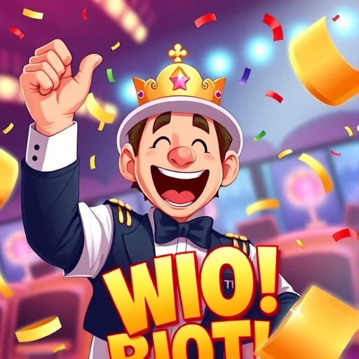 Glad spelare firar stor vinst på HappyCasino